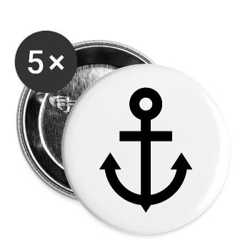 anchor - Buttons large 2.2''/56 mm (5-pack) - white - Front