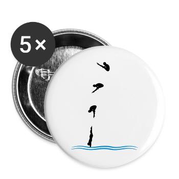 High diving - Buttons large 2.2''/56 mm (5-pack) - white - Front