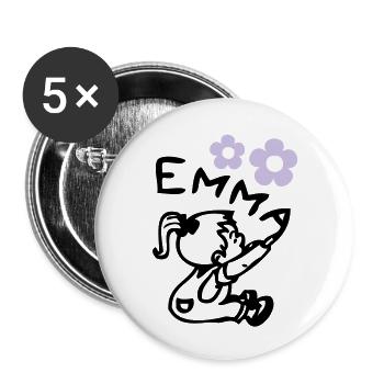naam emma © - Buttons large 2.2''/56 mm (5-pack) - white - Front