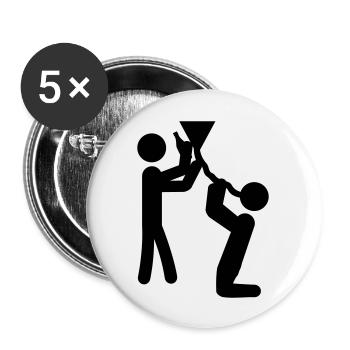 drinking_extreme_1 - Buttons groß 56 mm (5er Pack) - Weiß - Vorne