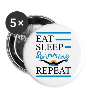 swim - Buttons large 2.2''/56 mm (5-pack) - white - Front