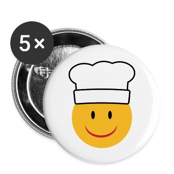 cook - Buttons large 2.2''/56 mm (5-pack) - white - Front