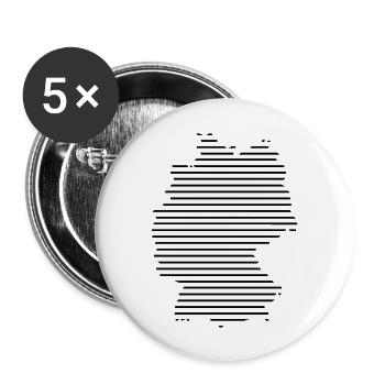 Germany / / World Cup 2014 / / Abstract - Buttons large 2.2''/56 mm (5-pack) - white - Front