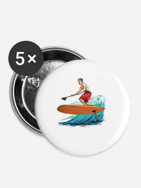 foiling - Buttons groß 56 mm (5er Pack) - Weiß