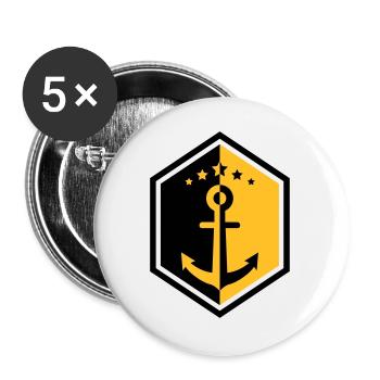 Sailor / Marine / Marin / Boat / Sea / Navy - Buttons large 2.2''/56 mm (5-pack) - white - Front