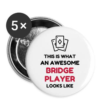 bridge_lms36 - Buttons large 2.2''/56 mm (5-pack) - white - Front