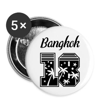 bangkok 18 - Buttons groß 56 mm (5er Pack) - Weiß - Vorne