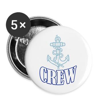 anker_sailor_crew_2 - Buttons groß 56 mm (5er Pack) - Weiß - Vorne