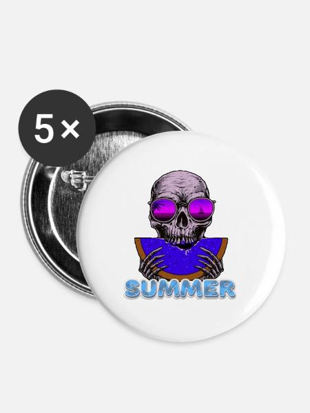 vacay mode - Buttons large 2.2''/56 mm (5-pack) - white