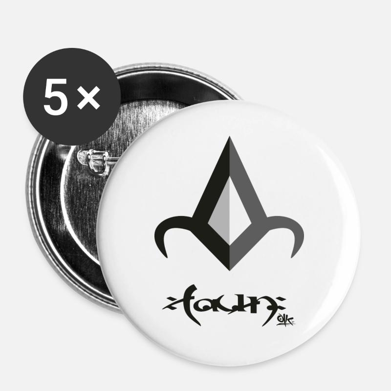 faun - Buttons large 2.2''/56 mm (5-pack) - white