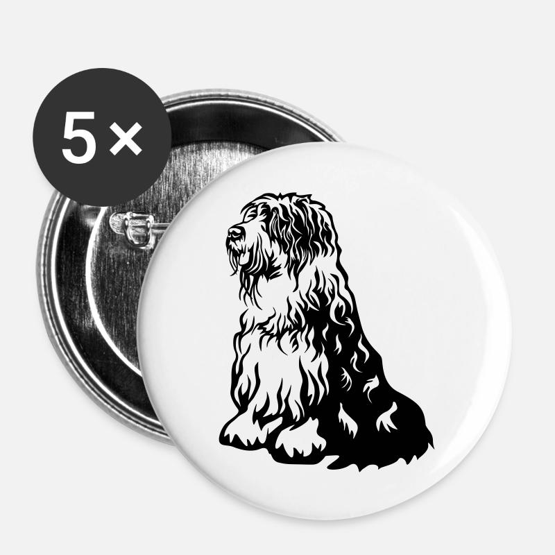 Bobtail - Buttons large 2.2''/56 mm (5-pack) - white