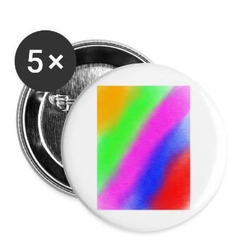 Peace and love - Buttons groß 56 mm (5er Pack) - Weiß - Vorne