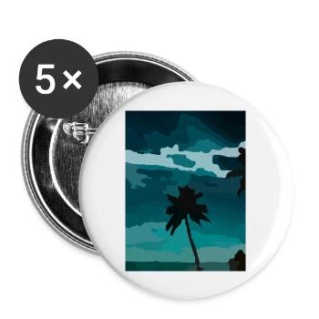 palm - Buttons groß 56 mm (5er Pack) - Weiß - Vorne