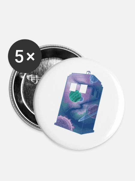 All The Wonders - Buttons groß 56 mm (5er Pack) - Weiß