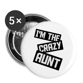 at The Crazy Aunt - Buttons large 2.2''/56 mm (5-pack) - white - Front