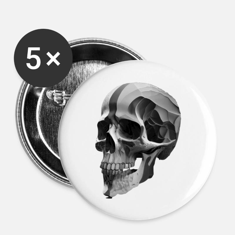 Head - Buttons large 2.2''/56 mm (5-pack) - white
