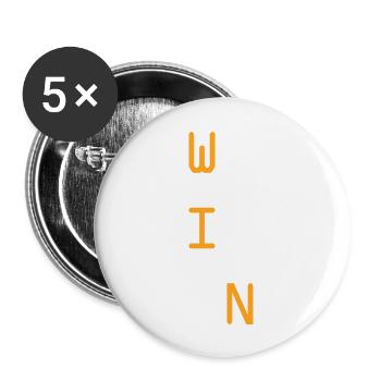 Triathlon Natation Vélo Course Marathon - Lot de 5 grands badges (56 mm) - blanc - Devant