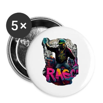 IMG 1641 - Buttons groß 56 mm (5er Pack) - Weiß - Vorne