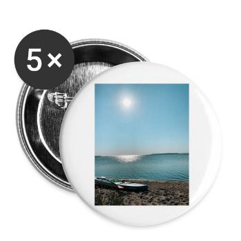 Sunset Chill - Buttons groß 56 mm (5er Pack) - Weiß - Vorne