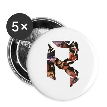 Rapsticky - Buttons groß 56 mm (5er Pack) - Weiß - Vorne