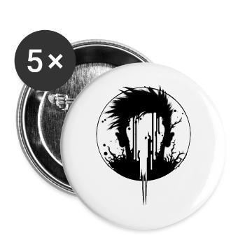 Ano 01 - Buttons groß 56 mm (5er Pack) - Weiß - Vorne