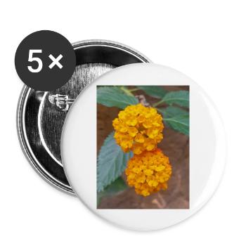 Lantana aussi drapeau espagnol Wandelröschen Lantana - Lot de 5 grands badges (56 mm) - blanc - Devant