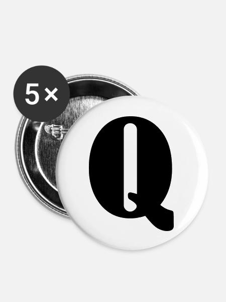 Q - Buttons groß 56 mm (5er Pack) - Weiß