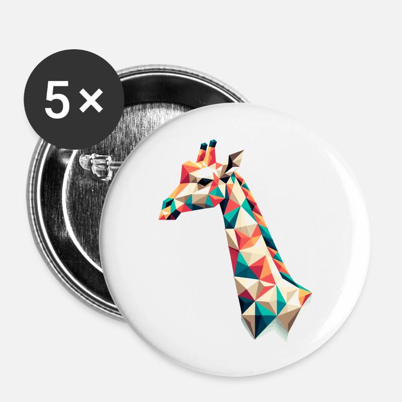 Giraffe // giraffe - Buttons large 2.2''/56 mm (5-pack) - white