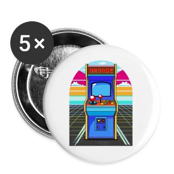 Arcade - Buttons groß 56 mm (5er Pack) - Weiß - Vorne