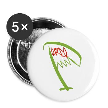 Porto Northern Portugal - Buttons large 2.2''/56 mm (5-pack) - white - Front