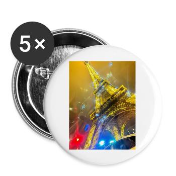 My Design - Buttons groß 56 mm (5er Pack) - Weiß - Vorne