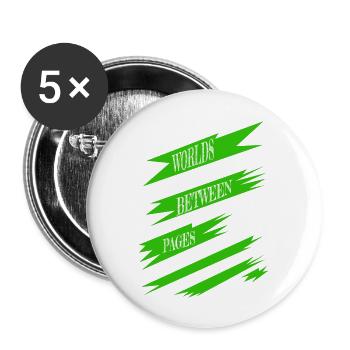 Échapper à la réalité cadeau plaisir lecture présent - Lot de 5 grands badges (56 mm) - blanc - Devant