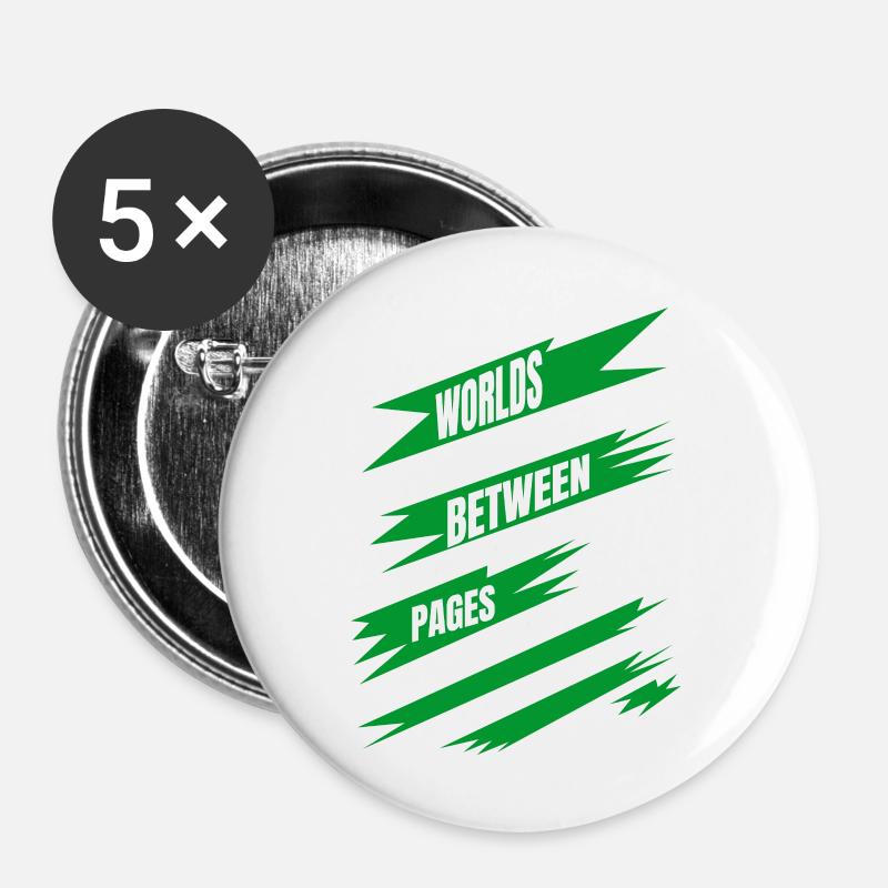 Literature Appreciation Escaping Routine - Buttons large 2.2''/56 mm (5-pack) - white