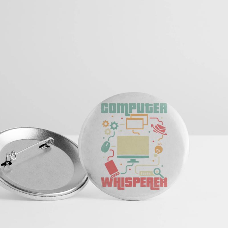 Don't Worry I'm From Tech Support IT Sysadmin Comp Buttons large 2.2''/56 mm (5-pack)