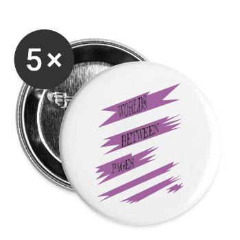 Idée actuelle Geek Lecture Culture Heureuse Déclaration - Lot de 5 grands badges (56 mm) - blanc - Devant
