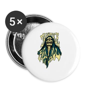 Justice for all - Buttons large 2.2''/56 mm (5-pack) - white - Front