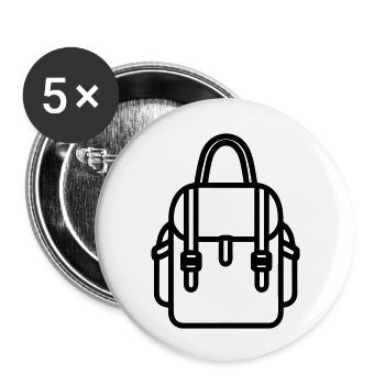 Backpack - Buttons large 2.2''/56 mm (5-pack) - white - Front