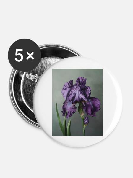 Iris FL 4 - Buttons groß 56 mm (5er Pack) - Weiß
