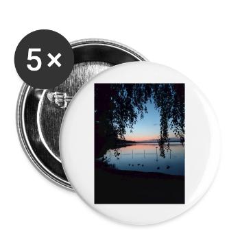 Sonnenuntergang - Buttons groß 56 mm (5er Pack) - Weiß - Vorne