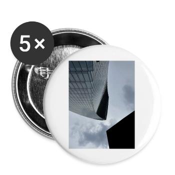 Skyscraper - Buttons groß 56 mm (5er Pack) - Weiß - Vorne