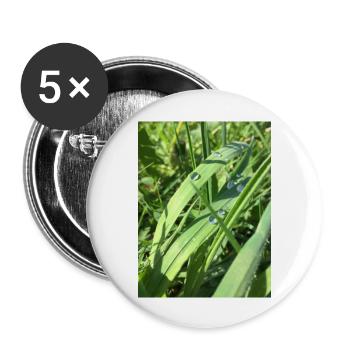 Raindrop - Buttons groß 56 mm (5er Pack) - Weiß - Vorne