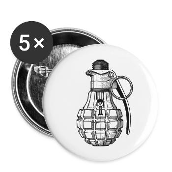 Bulb - Buttons large 2.2''/56 mm (5-pack) - white - Front