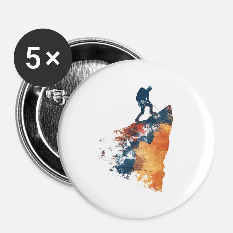Climbing dreams - Buttons large 2.2''/56 mm (5-pack) - white