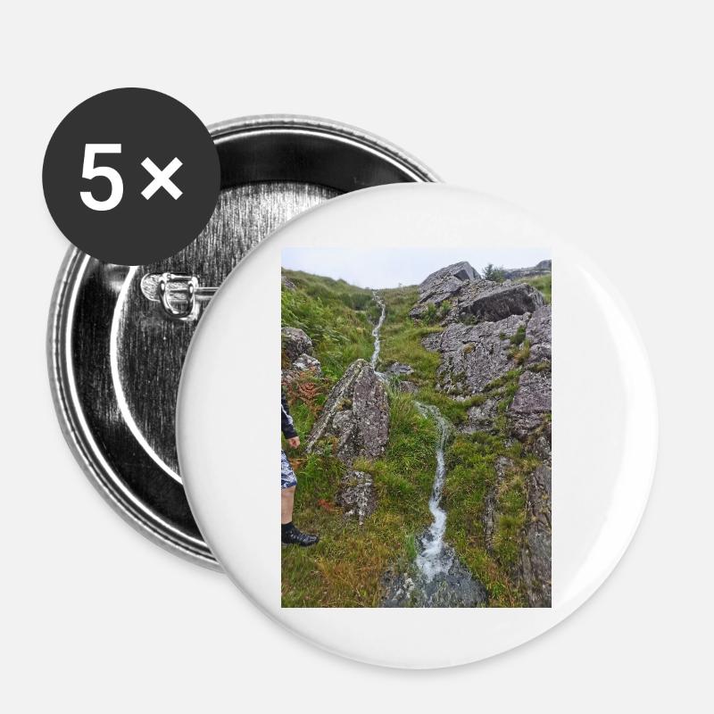 Waterfall - Buttons large 2.2''/56 mm (5-pack) - white
