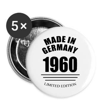 MADE IN GERMANY 1960 limited edition - Buttons large 2.2''/56 mm (5-pack) - white - Front