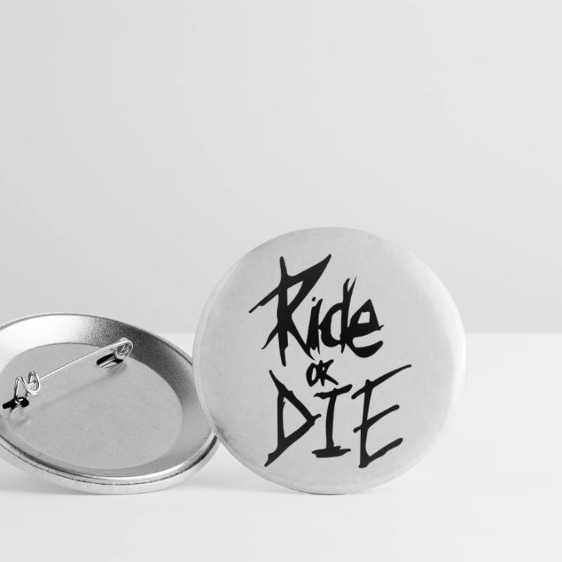 reite oder stirb Buttons groß 56 mm (5er Pack)