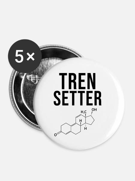 Trensetter - Buttons groß 56 mm (5er Pack) - Weiß
