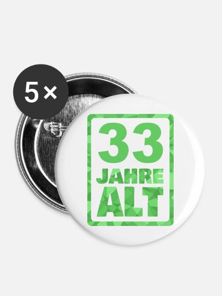 33 - Buttons groß 56 mm (5er Pack) - Weiß