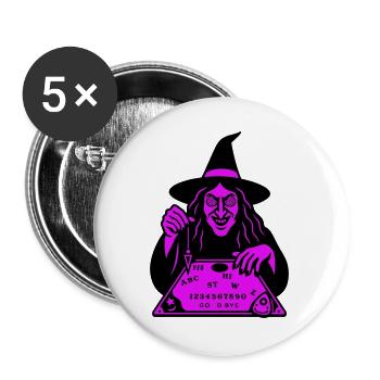 Hypnotic Witch Board - Buttons groß 56 mm (5er Pack) - Weiß - Vorne