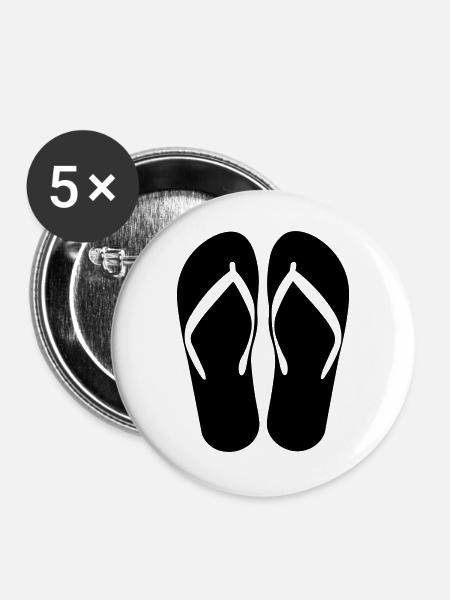 Strand - Buttons groß 56 mm (5er Pack) - Weiß